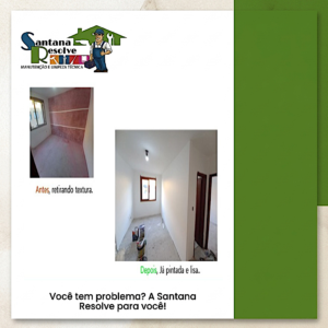 Serviço de remoção de textura e pintura lisa interna em ambiente residencial em cachoeirinha